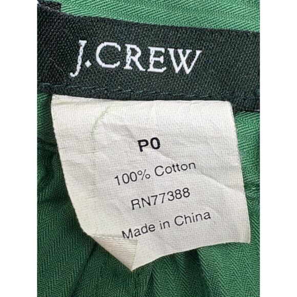 J Crew Green Skater Skirt Size XS Flowy Pockets Short Gathered Girly Summer - Picture 6 of 8